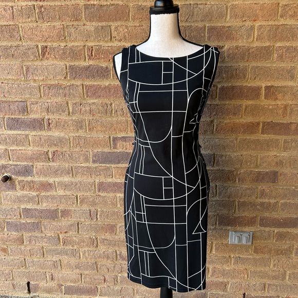 Luly K Dresses & Skirts - Luly K New York City  women's dress size medium Geometric Black and White Dress